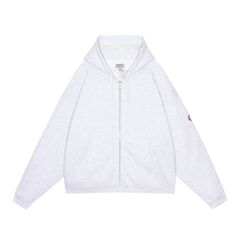 Solid Loose Zip Hoody