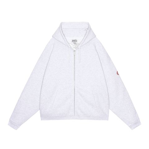 Solid Loose Zip Hoody