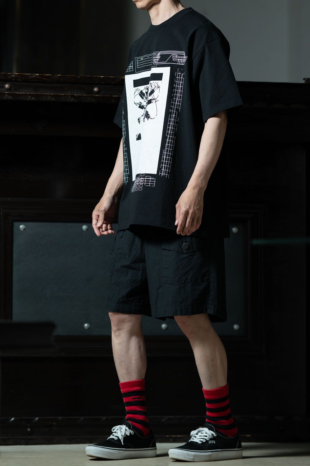 amachi. Field Work Shorts × C.E Hrc T、差し色レッドソックスで遊ぶ夏のショーツスタイル