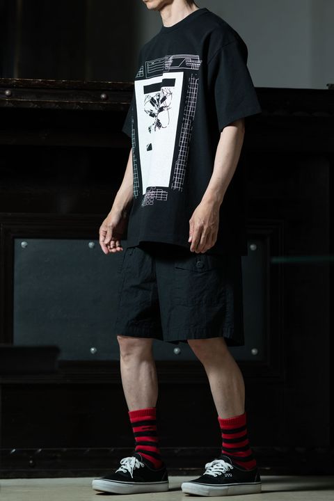 amachi. Field Work Shorts × C.E Hrc T、差し色レッドソックスで遊ぶ夏のショーツスタイル