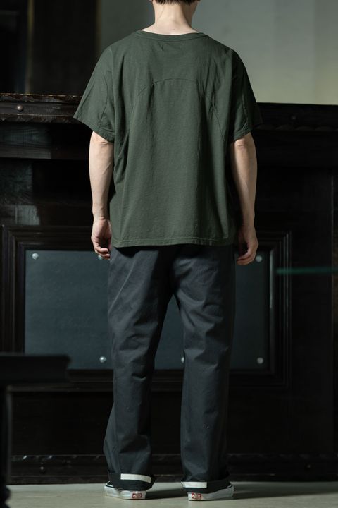 amachi. × YOUTH OF THE WATER｜Fabric Forming Tee ×コットンパンツで組む素材派ミニマル