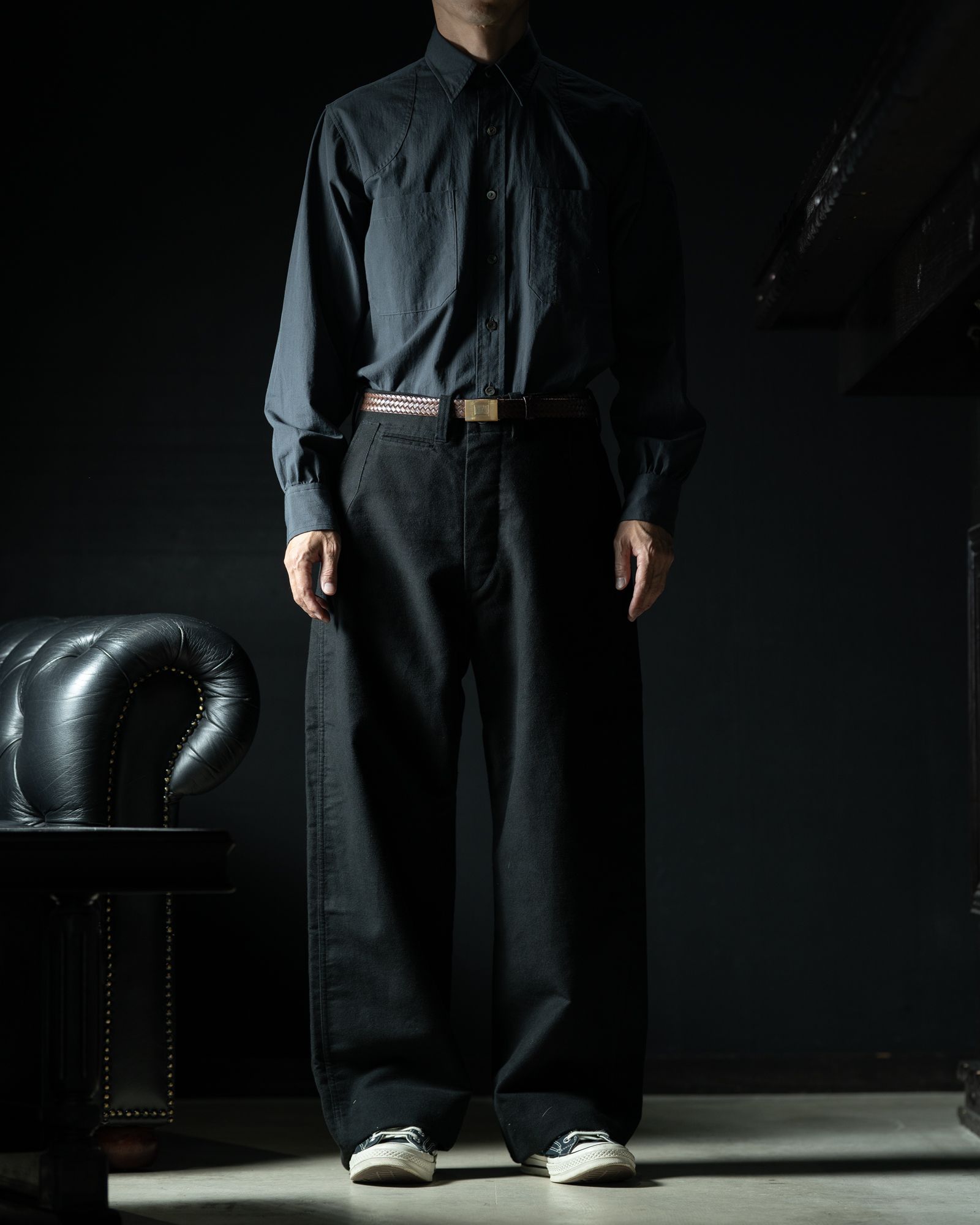 LOT.202 ENGINEER TROUSERS BLACK - TAIGA TAKAHASHI