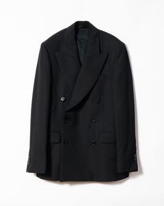 Double breasted blazer with peacock lapel