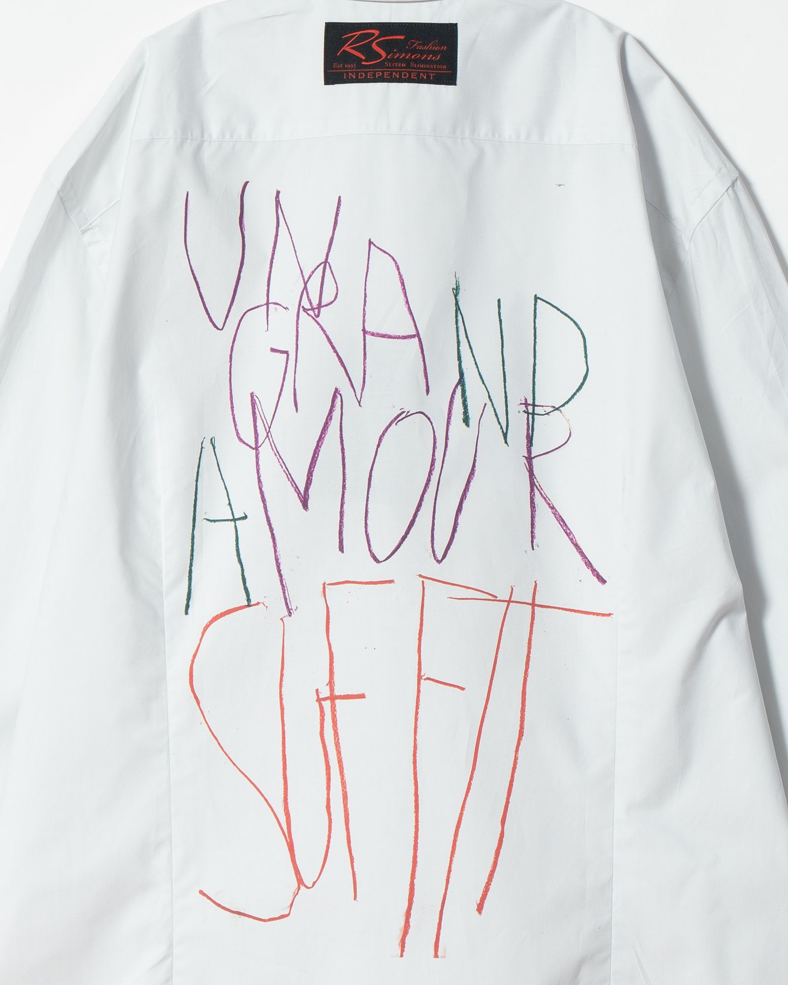Big fit classic shirt Grand amour print back