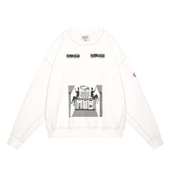 Overdye MD Machines Crew Neck White