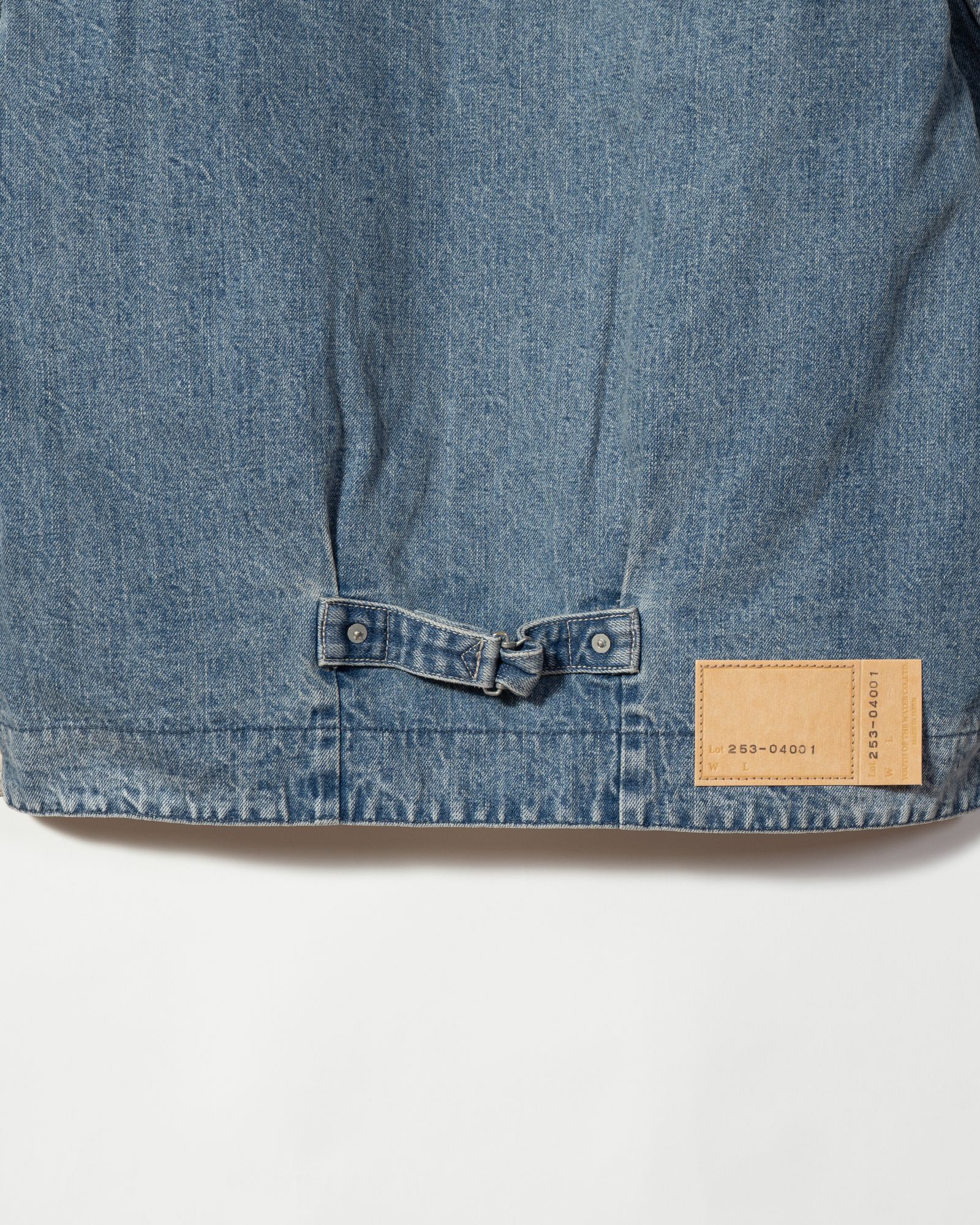 253-04001 Denim Pull Over Jacket #01 Indigo Washed