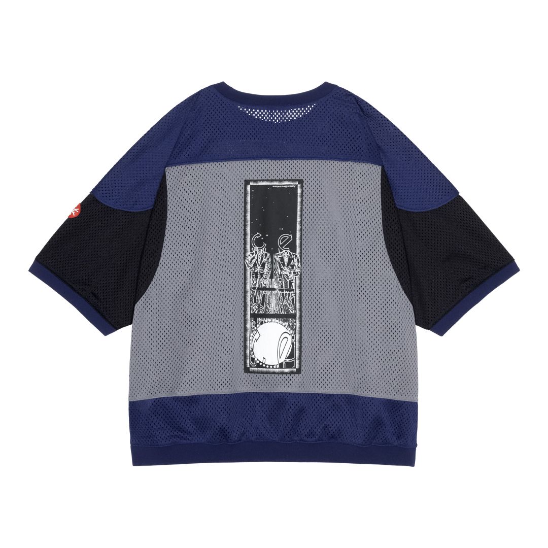 MD Temporal Distortion MESH SS TOP NAVY