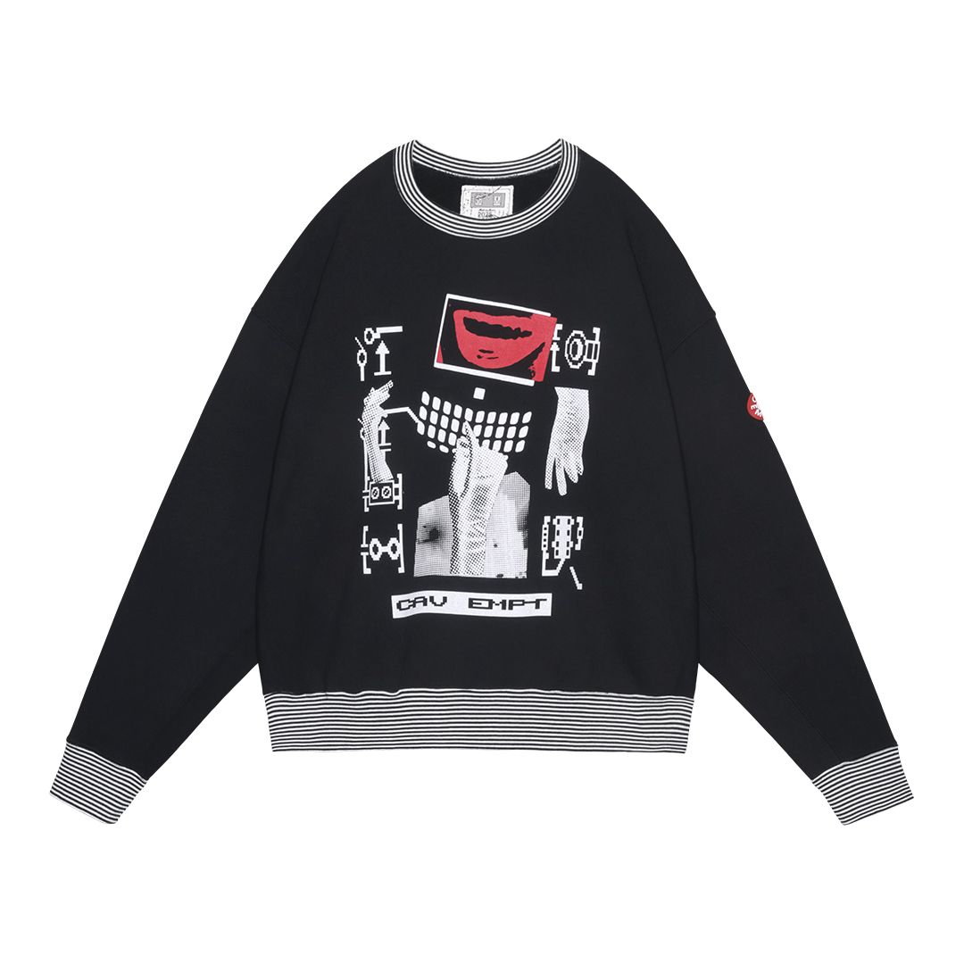 【ラスト1点（L）】Lips Display Crew Neck Black