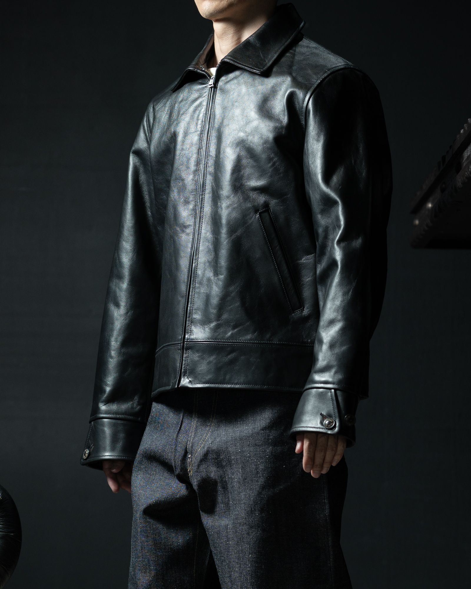 Lot.802 Cossack Leather Jacket - TAIGA TAKAHASHI