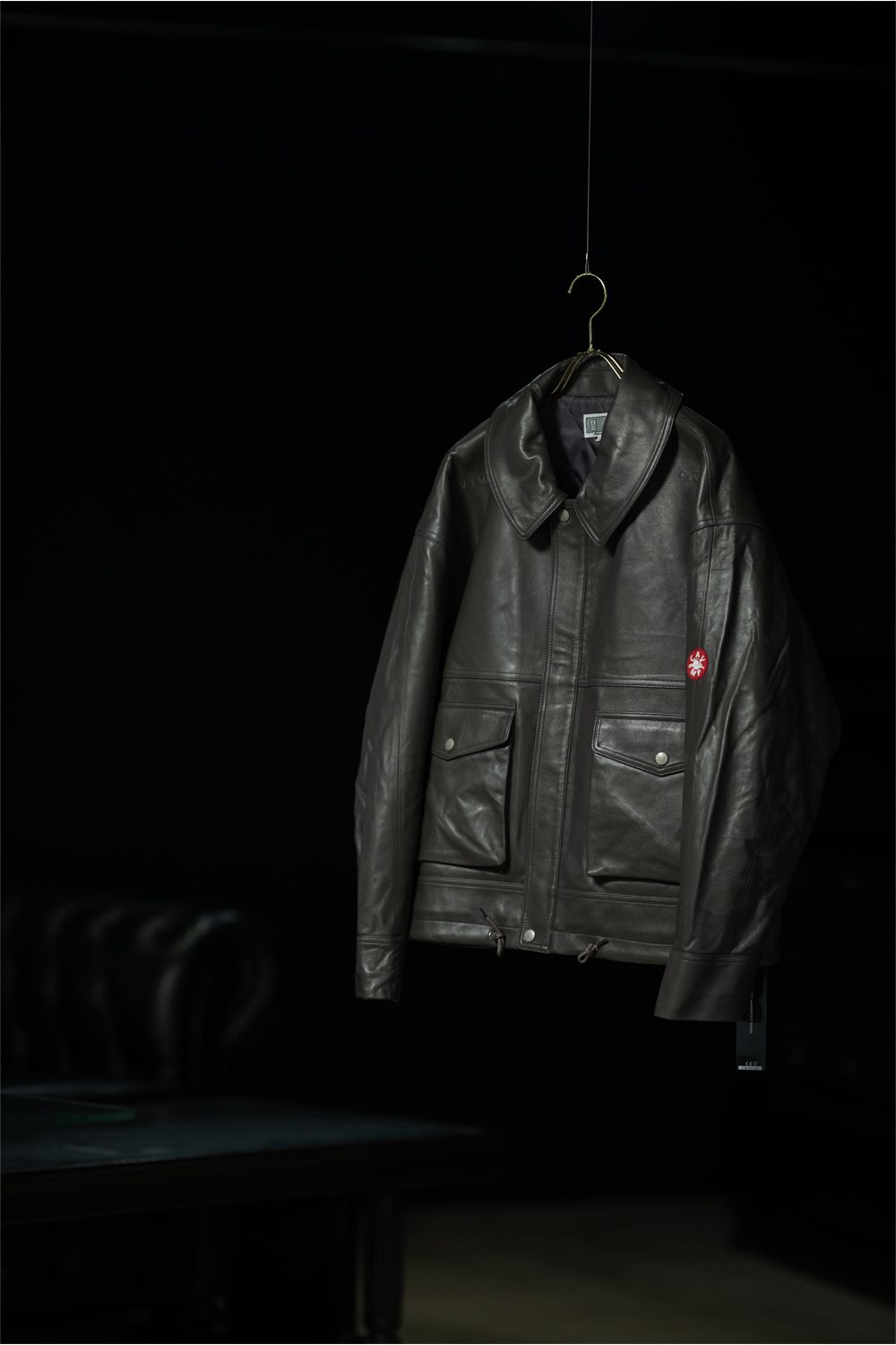 C.E Leather Zip Jacket