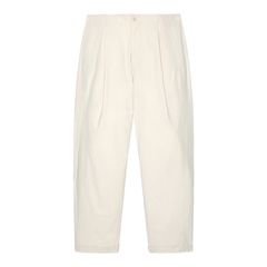 Overdye Cotton Casual Pants Beige