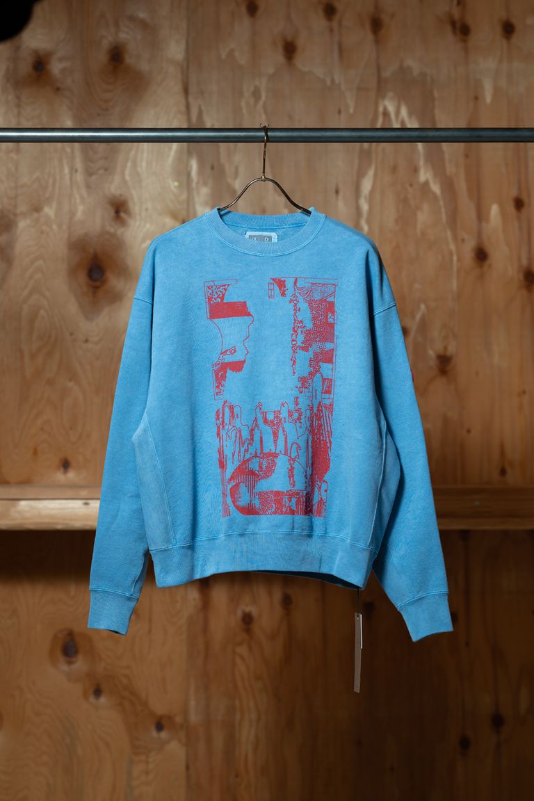 C.E（CAV EMPT）OVERDYE MD PLain Speech CREW NECK 2026SS｜3つのコーディネートで見る、オーバーダイブルーの着こなし方