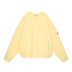 Cotton Track Crew Neck Yellow