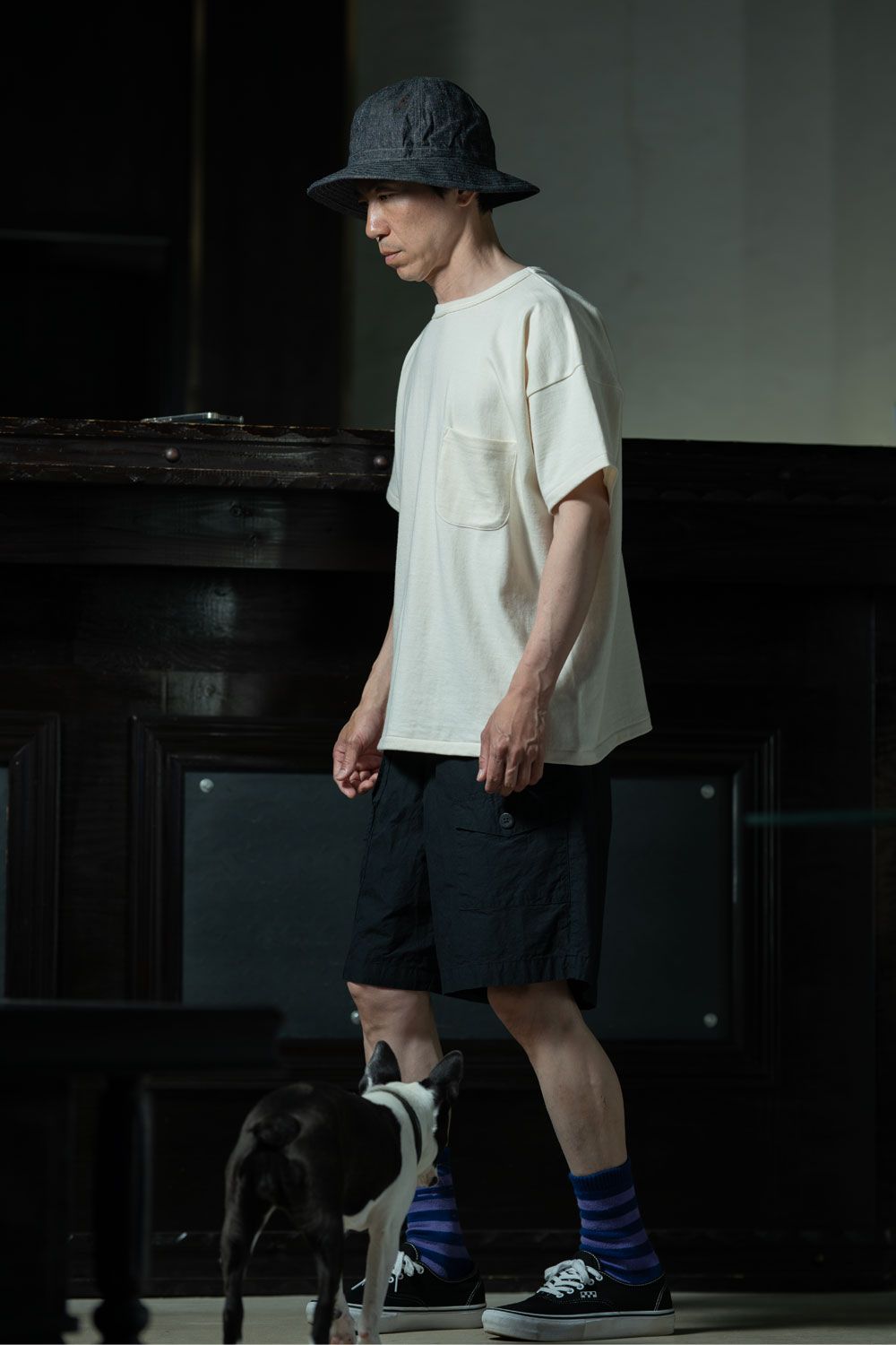 amachi. Field Work Shorts × T.T Tee、ゆとりあるショーツで涼やかに