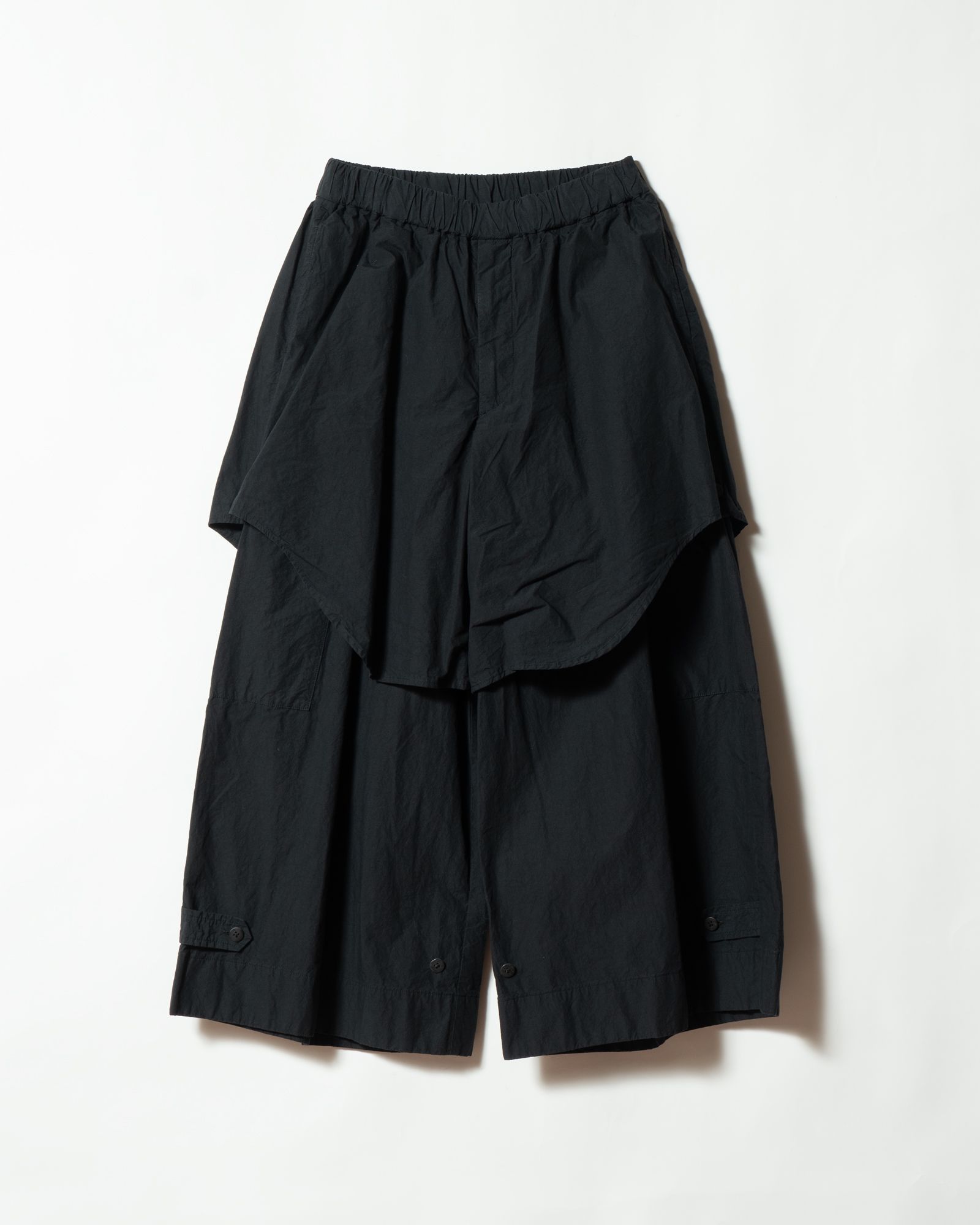 Layered Utility Pants Charcoal Black