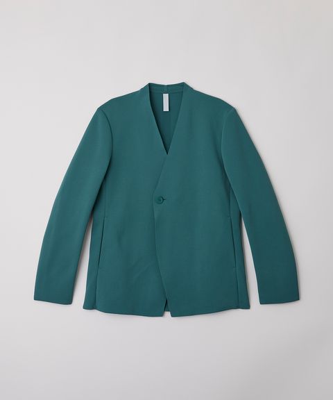 【ラスト1点（L）】Milan Rib Double Breasted Collarless Jacket