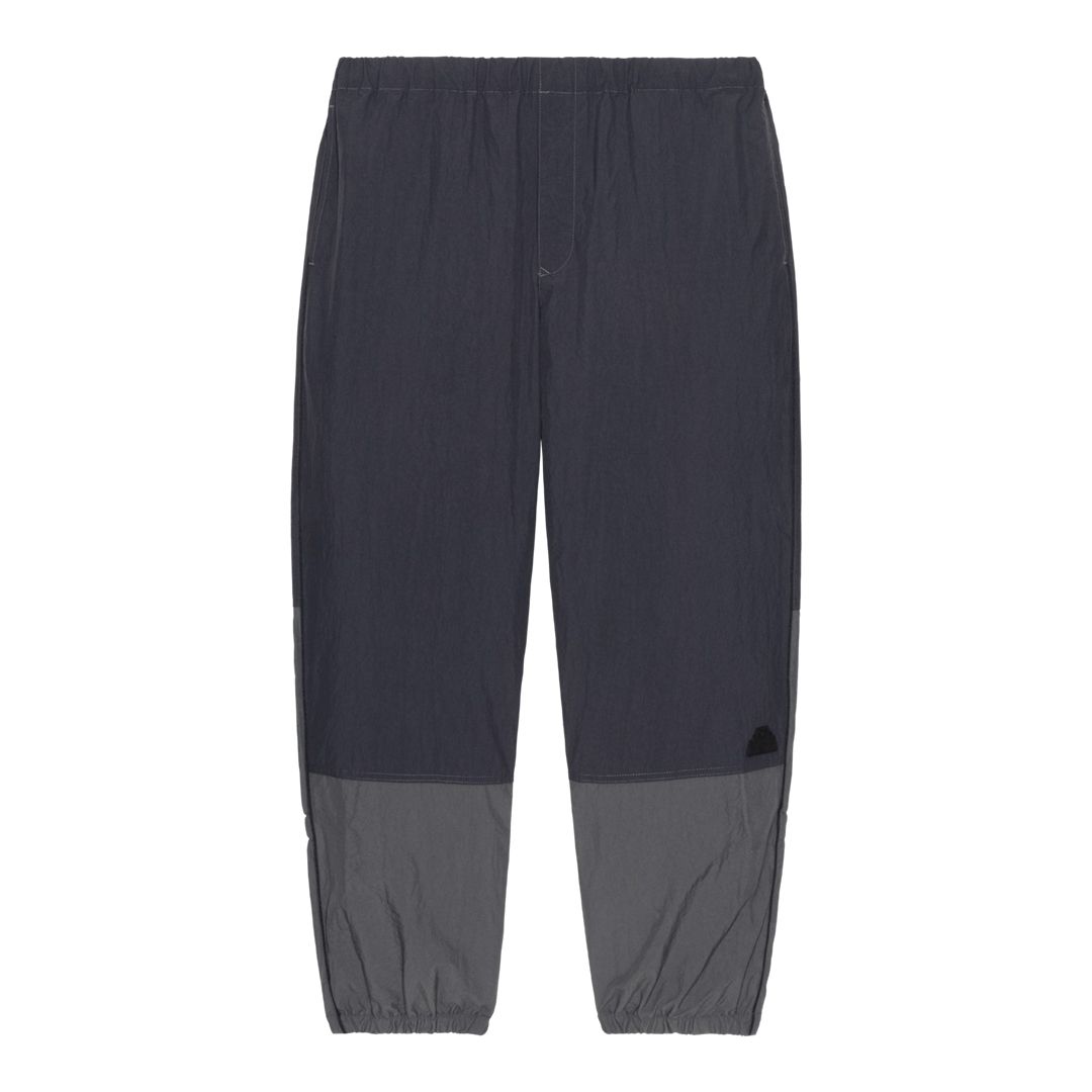 Nylon Split Warm Up Pants Black