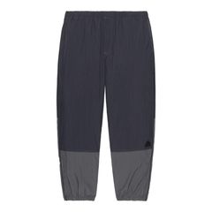 Nylon Split Warm Up Pants Black
