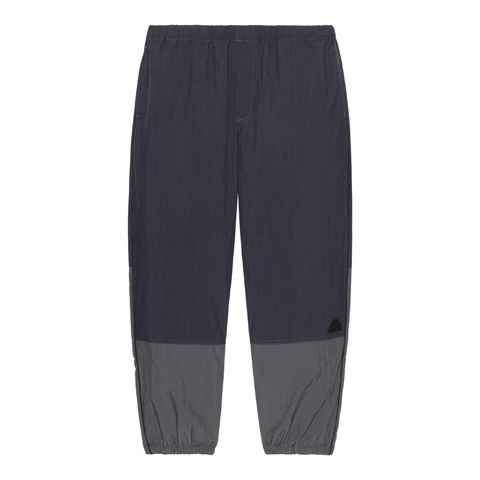 Nylon Split Warm Up Pants Black