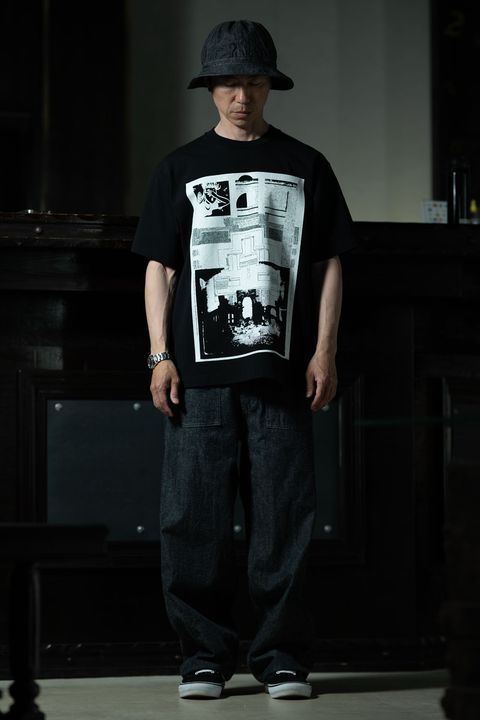 M-35 Indigo Set-Up — T.T Lot.719 U.S.Army M-35 Denim Pants × C.E MD Caveat Aedificator T Black