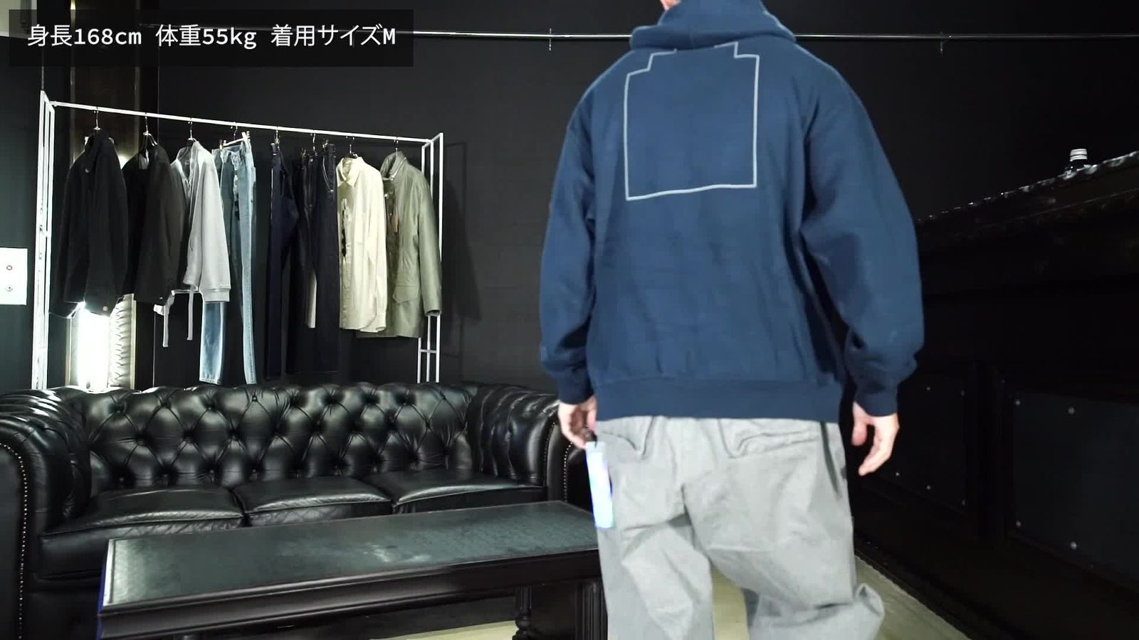 C.E Neck Snap DBL Knit Hoody | ALTERFATE