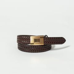 Lot.021 Basketweave Pattern Belt - TAIGA TAKAHASHI