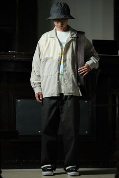 Craft Neutral — C.E Coloured Cotton Twill Open Shirt Grey × T.T × YOUTH OF THE WATER