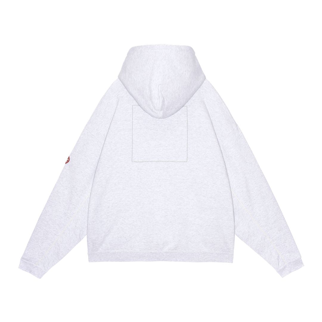 Solid Loose Zip Hoody