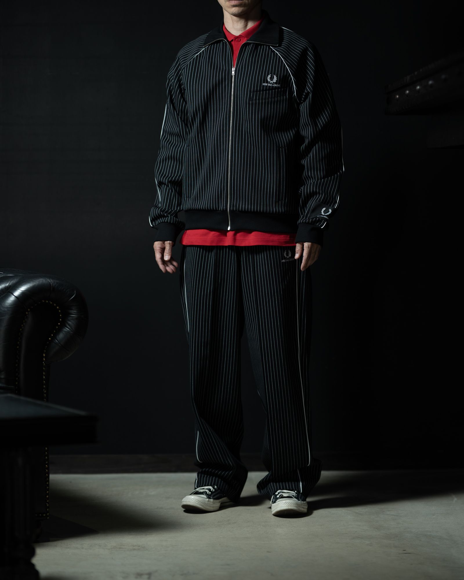 Pinstripe Track Jacket