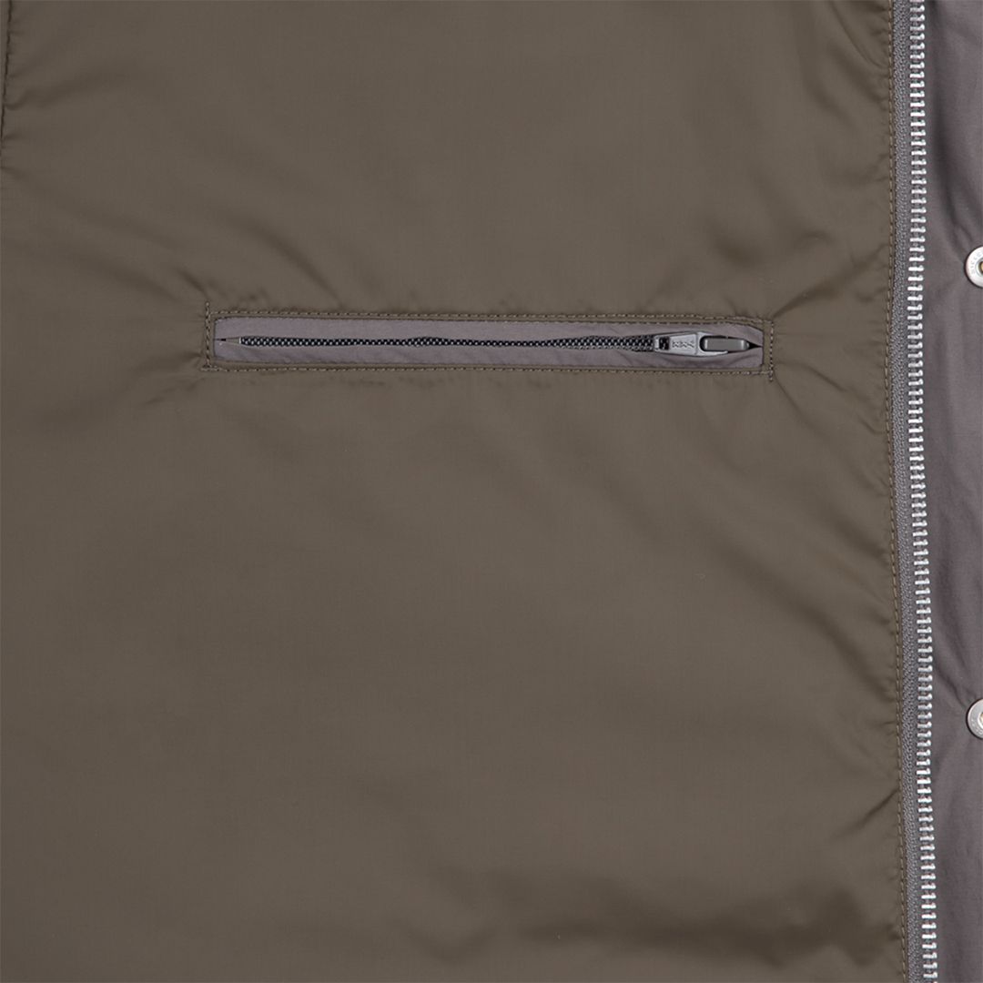 Wave Stitch Puff Jacket Grey