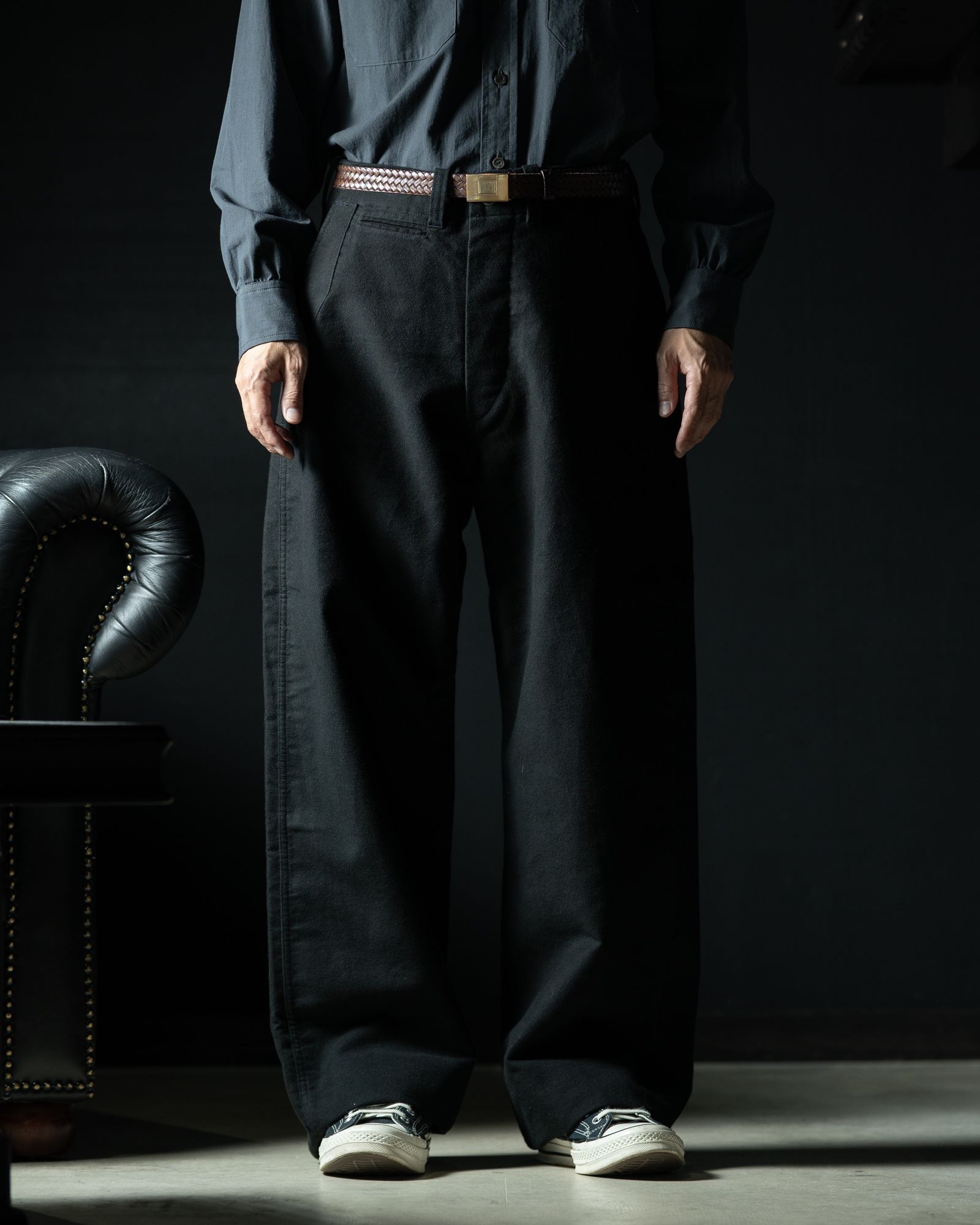 LOT.202 ENGINEER TROUSERS BLACK - TAIGA TAKAHASHI