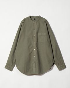 Lot.104 Band Collar Shirt Sage Green - TAIGA TAKAHASHI
