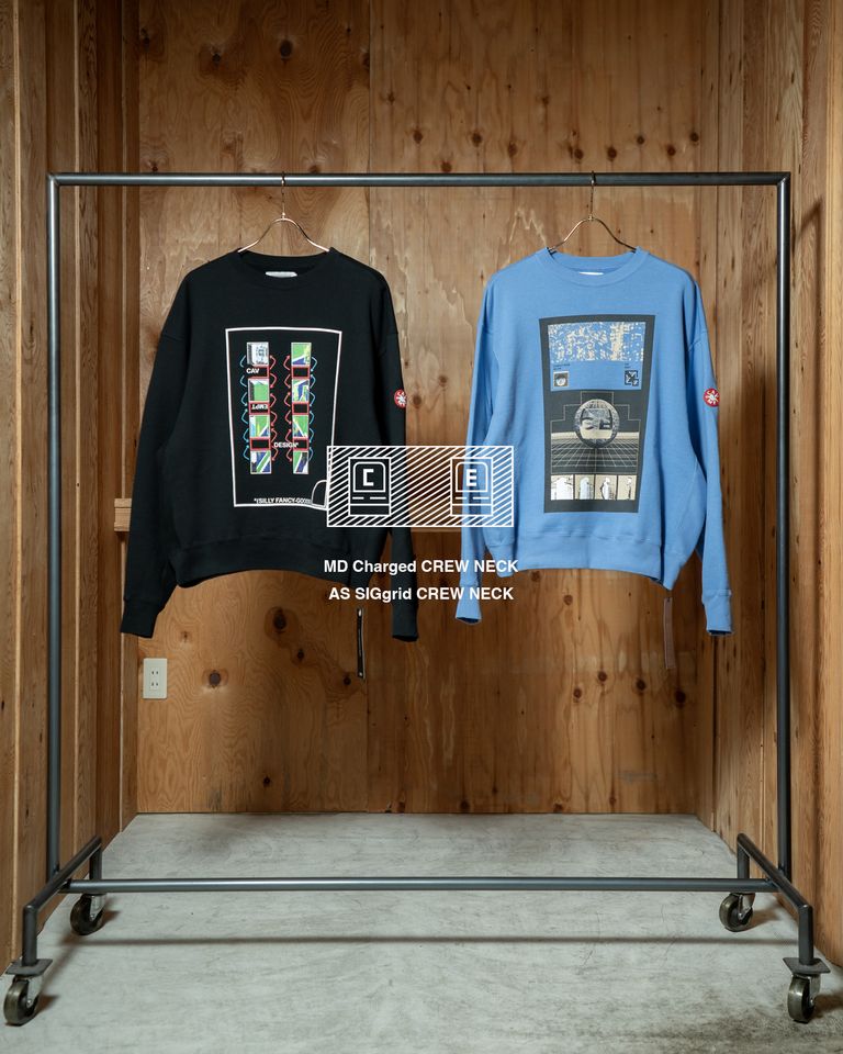 C.E グラフィックスウェット 2026AW｜MD Charged CREW NECK・AS SIGgrid CREW NECK