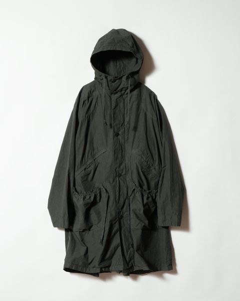 Fabric Forming Field Coat Green Gray