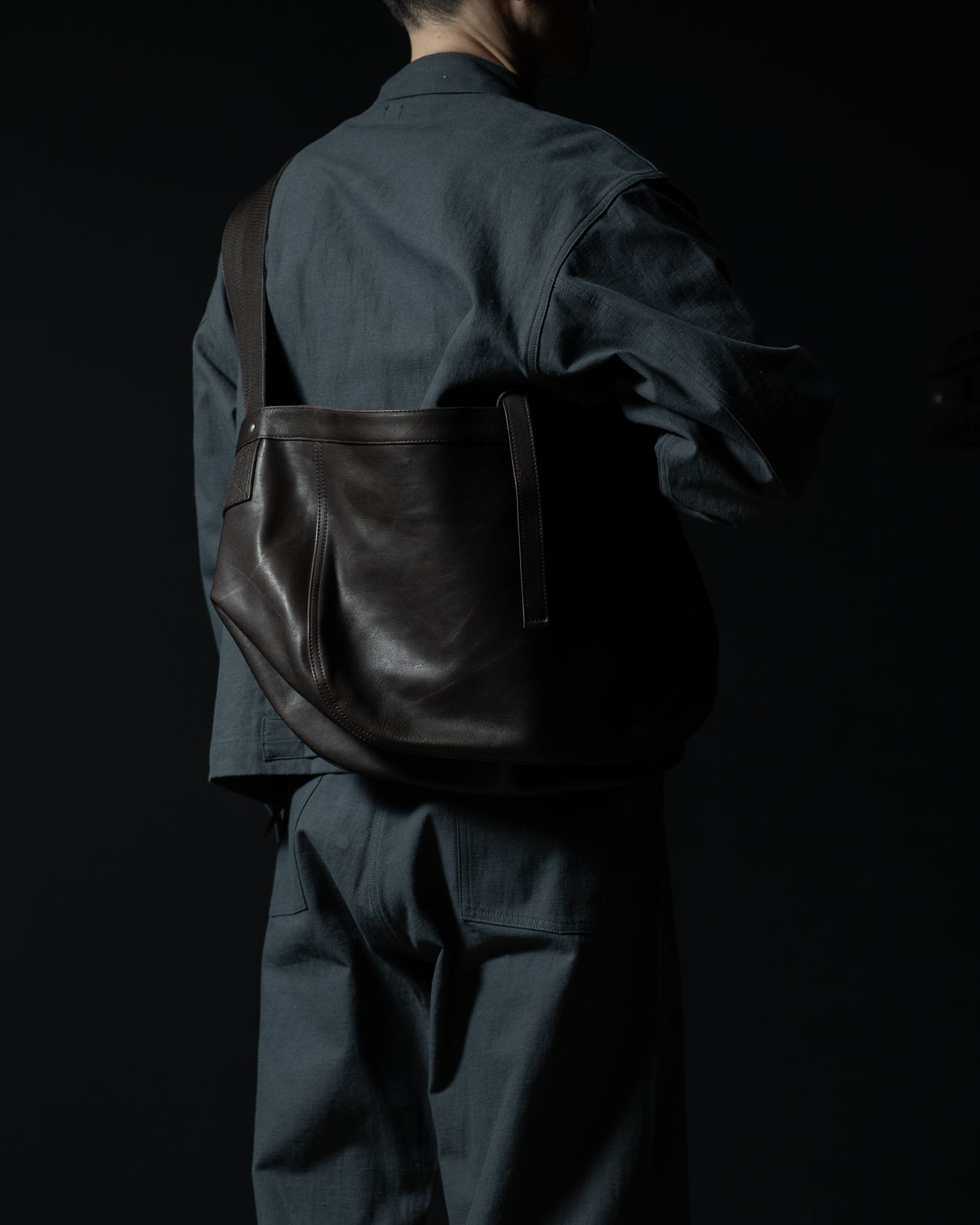 Lot.004 Newsboy Bag Horse Leather Brown - TAIGA TAKAHASHI