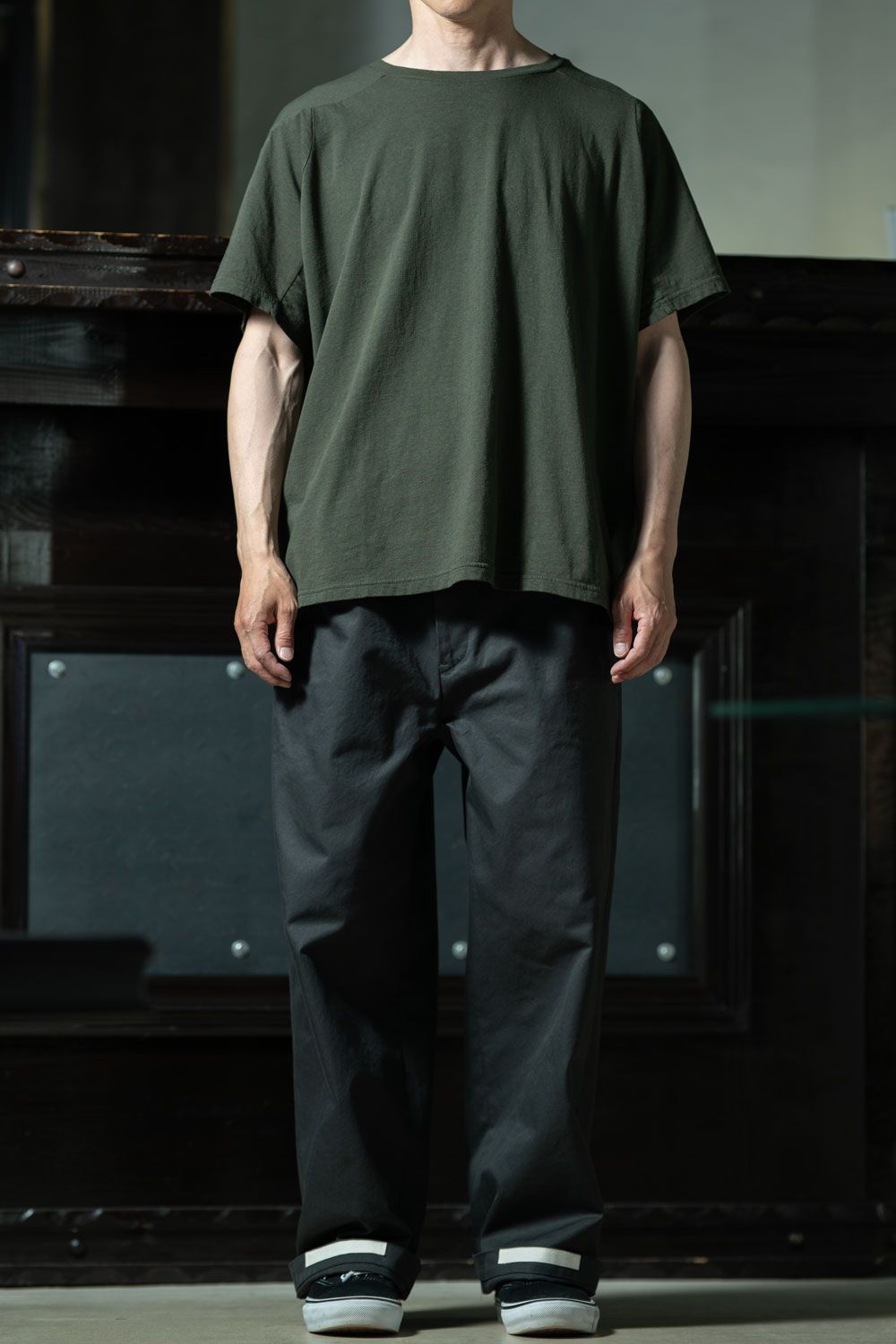 amachi. × YOUTH OF THE WATER｜Fabric Forming Tee ×コットンパンツで組む素材派ミニマル