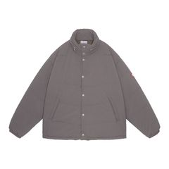 Wave Stitch Puff Jacket Grey