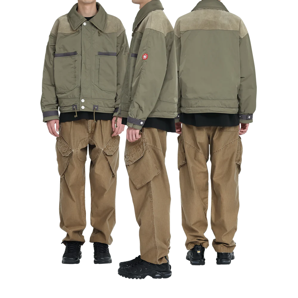 C.E - 【ラスト1点（XL）】Leather Shoulder Bomber Jacket