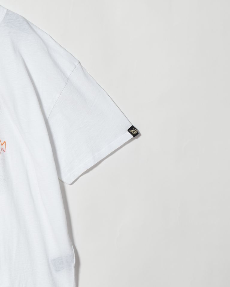 100%コットン、ビッグTシャツ、前見頃にグラフィックプリント