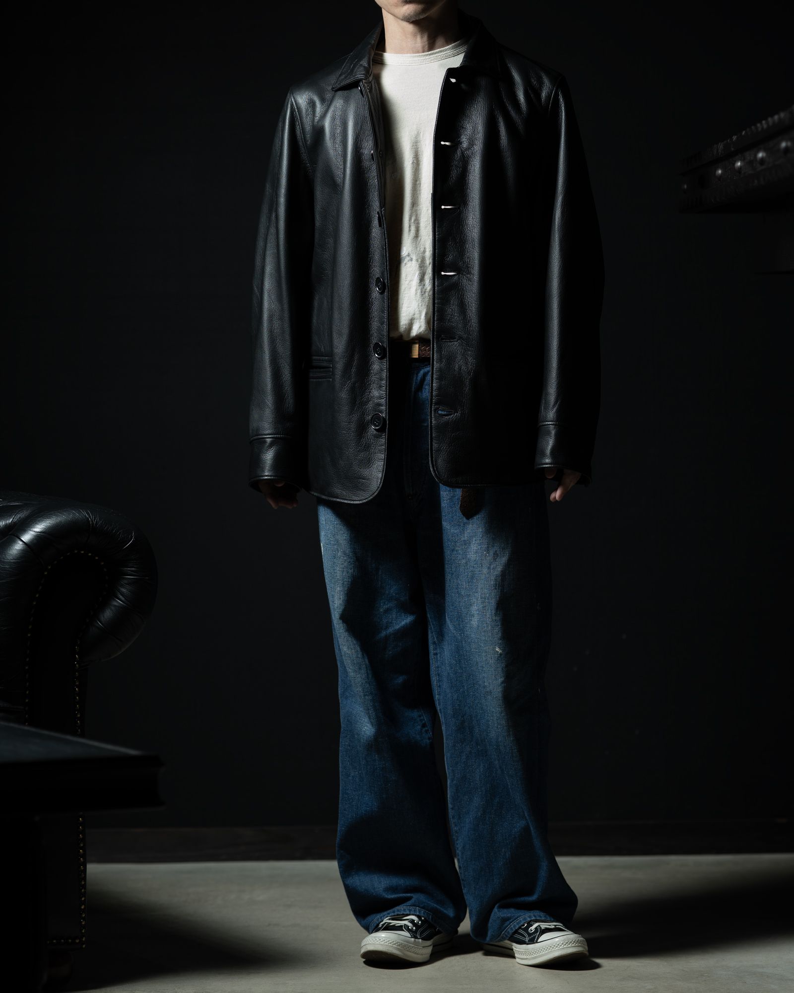 【ラスト1点（42）】LOT.801 AUTOMOBILE LEATHER JACKET - TAIGA TAKAHASHI