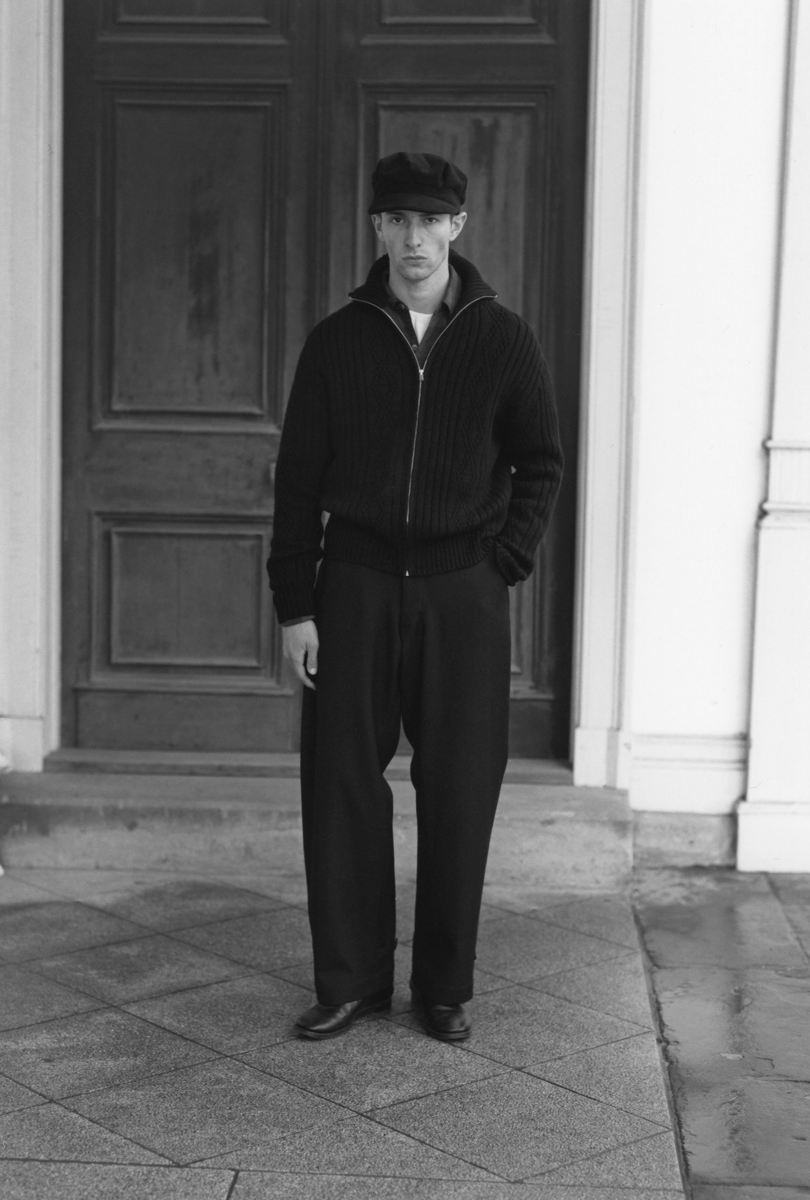 LOT.533 ZIP-UP KNIT BLOUSON - TAIGA TAKAHASHI