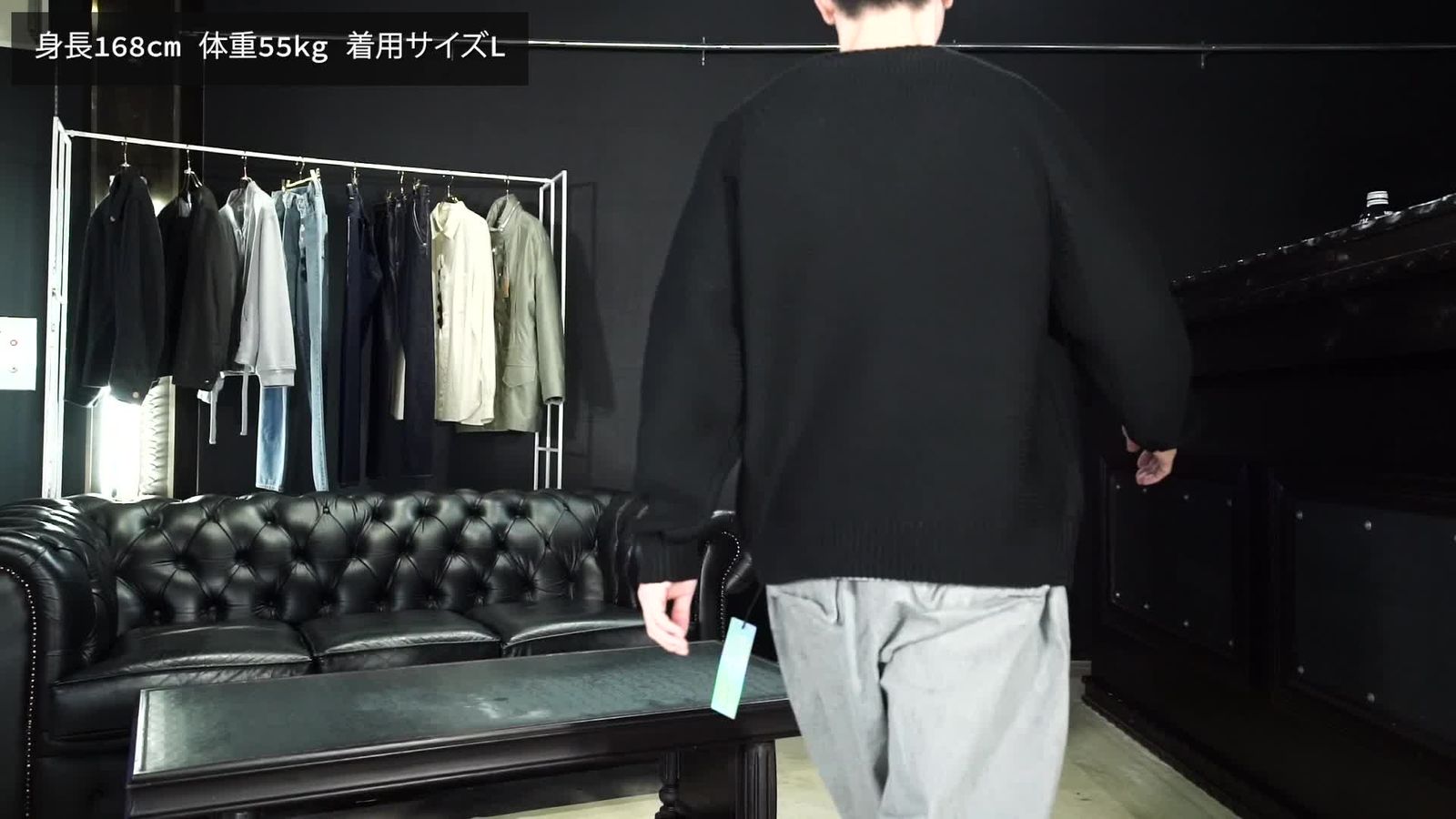 トップス C.E RAGLAN SLEEVE COTTON KNIT BLACK C.E - Raglan Sleeve Cotton Knit Black | ALTERFATE