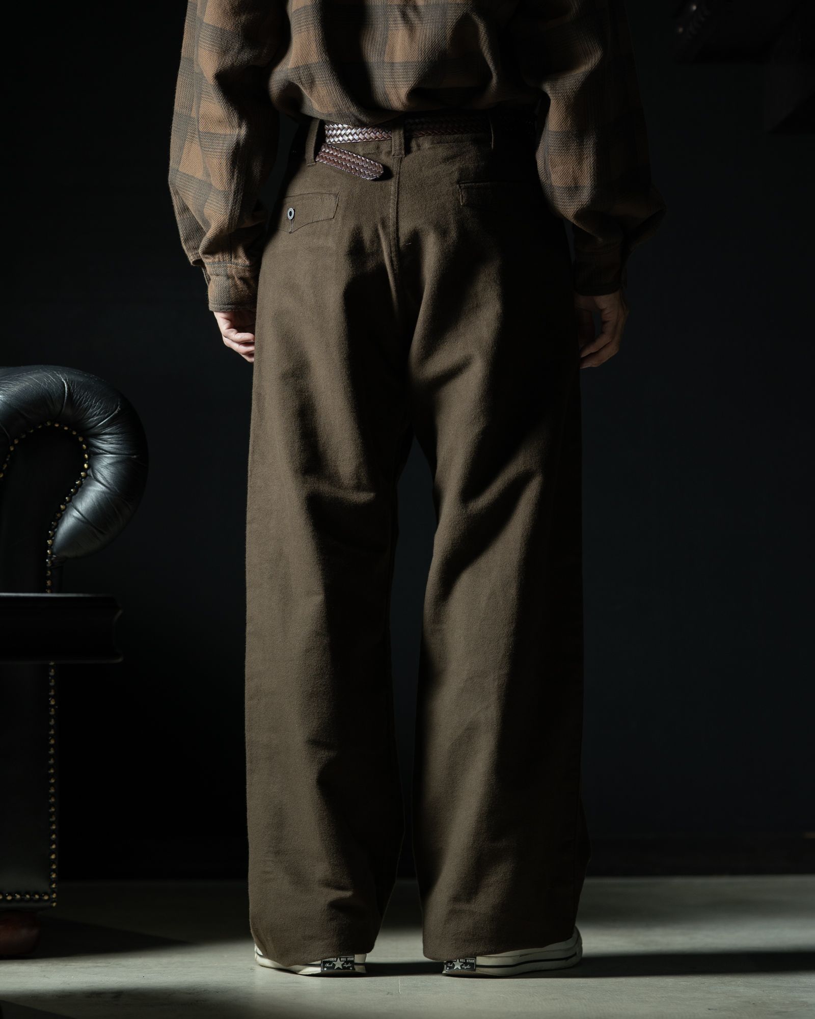 LOT.202 ENGINEER TROUSERS DARK BROWN - TAIGA TAKAHASHI