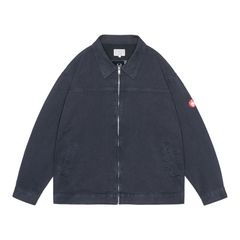 Heathered Twill Trucker Zip Jacket