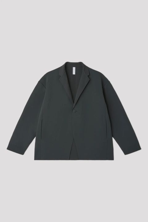 【ラスト1点 3（M）】Milan Rib Boxy Tailored Jacket - Smokey Black