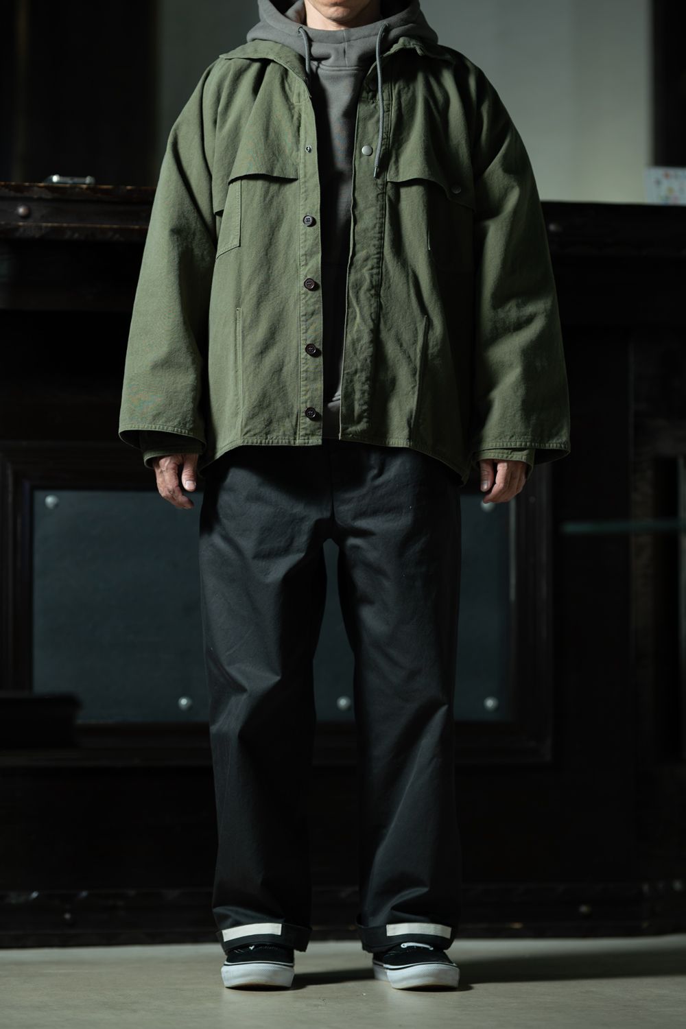 Vintage Work × Hood — T.T × C.E × YOUTH OF THE WATER Styling ワーク・ミリタリー・ストリート、3ブランドの文脈が一枚の絵に収まる