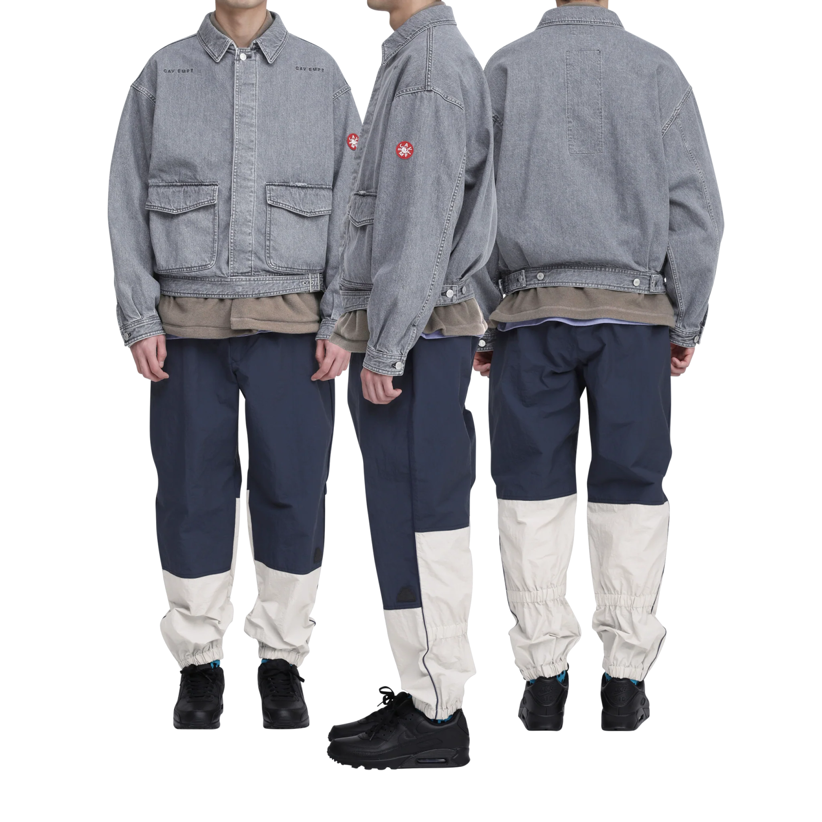 Washed Black NEP Denim Button Jacket