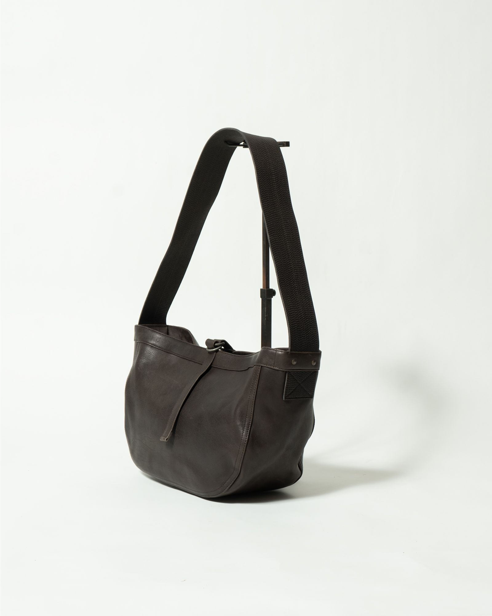 Lot.018 Newsboy Bag Horse Leather Small Brown - TAIGA TAKAHASHI