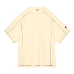 Crew Neck DBL Knit Short Sleeve Yellow