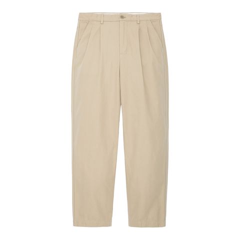 Cotton Casual Two Tuck Pants